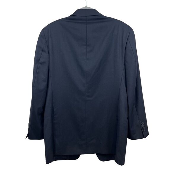 Joseph Abboud Mens Wool Blazer‎ Suit Double Vent 3 Button Lined Navy Size 40R - Picture 7 of 8